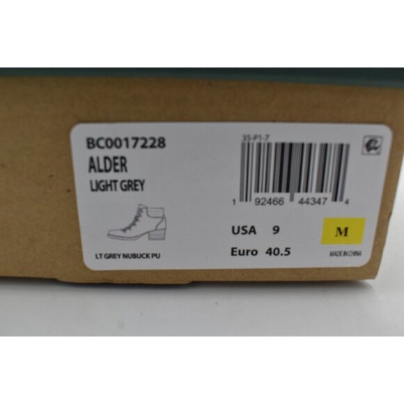 B.O.C By Born Womens Size 9 Alder Light Grey Nubuck PU Heeled Booties Boots - Picture 12 of 12